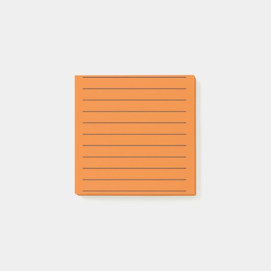 Orange Elegant Stationery Post-it Klebezettel (Vorderseite)