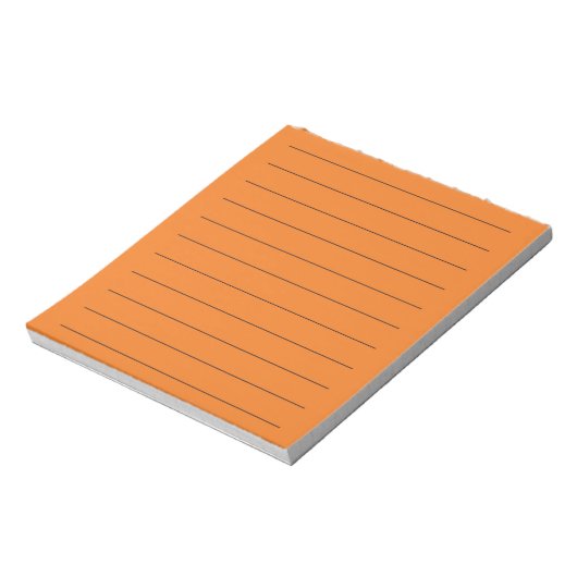 Orange Elegant & Vibrannt Stationery Notizblock (Rotiert)