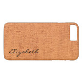 Orange Elegante Leinwand Look Case-Mate iPhone Hülle (Rückseite (Horizontal))