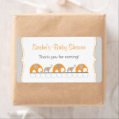 Orange Elephants Baby Dusche Wasser Flasche favori (Insitu)