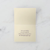 Orange, Elfenbeinkühe, Lila Dankeschön, Note Card Dankeskarte (Innenseite)