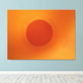 Orange Energy Ball Leinwand (Insitu (Holzboden))