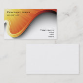orange Entwurfs-Visitenkarte Visitenkarte (Vorne/Hinten)