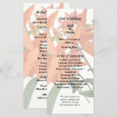 Orange Epidendrum Orchidee Programm (Vorne/Hinten)