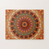 Orange ErdKaleidoskop-Mandala-Puzzle Puzzle (Horizontal)