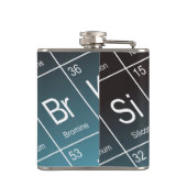 Orange Erlenmeyer (Conical Flask Chemistry) Flachmann (Rückseite)