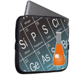 Orange Erlenmeyer (Conical Flask Chemistry) Laptopschutzhülle (Vorne Rechts)