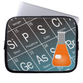 Orange Erlenmeyer (Conical Flask Chemistry) Laptopschutzhülle (Vorderseite)
