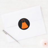Orange Erlenmeyer Flask Sticker (Umschlag)