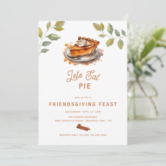 Orange | ERNTEDANK Einladung (Stehend Vorderseite)