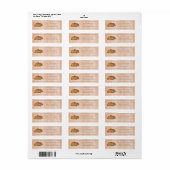 Orange Erntedank Pumpkins und Squash Label (Vorne)