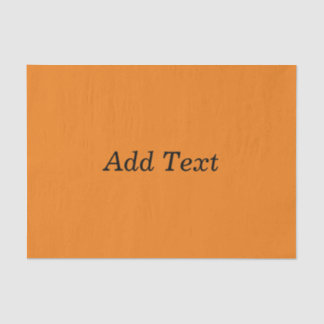 Orange Erstelle deinen eigenen Text Benutzerdefini Seidenpapier