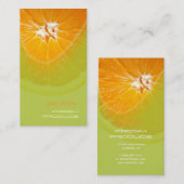 Orange, Erstellung von Visitenkarten Visitenkarte (Vorne/Hinten)