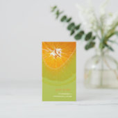 Orange, Erstellung von Visitenkarten Visitenkarte (Stehend Vorderseite)