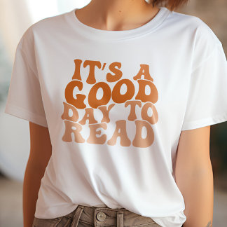 Orange Es ist ein guter Tag, das Buch zu lesen T-Shirt