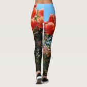 Orange Eukalyptus Blume Tree, Leggings (Rückseite)