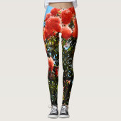 Orange Eukalyptus Blume Tree, Leggings (Vorderseite)
