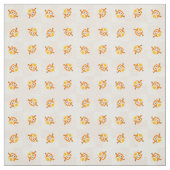 Orange Eulen-Illustrations-Muster Stoff (Muster)