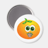Orange Face Magnet (Vorderseite/Rückseite)