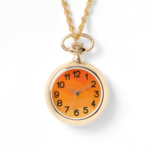 Orange Fade Armbanduhr