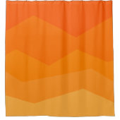Orange Fade Duschvorhang (Vorderseite)