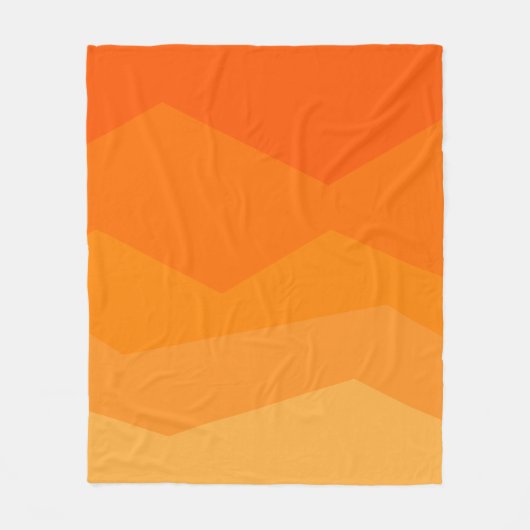 Orange Fade Fleecedecke (Vorderseite)