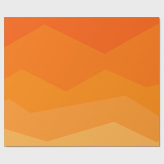 Orange Fade Geschenkpapier (Flach)