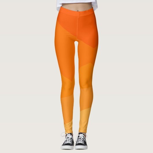 Orange Fade Leggings (Vorderseite)