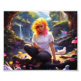 Orange Fairy Fotodruck