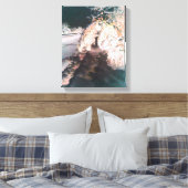 Orange Fairy Glow Fine Art Canvas Print Leinwanddruck (Insitu (Schlafzimmer))