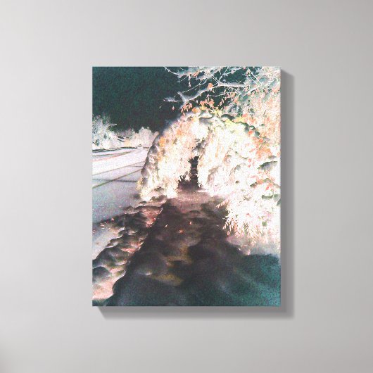 Orange Fairy Glow Fine Art Canvas Print Leinwanddruck (Vorderseite)