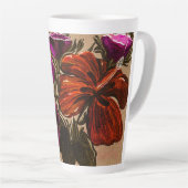 Orange Fall Floral Tasse (Rechte Ecke)