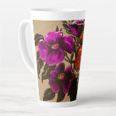 Orange Fall Floral Tasse (Linke Ecke)