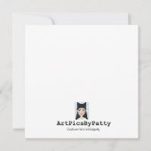 Orange Fall Pumpkin Card Einladung (Rückseite)