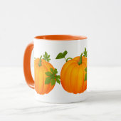 Orange Fall Pumpkin Kaffee Tasse (Vorderseite Links)