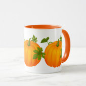 Orange Fall Pumpkin Kaffee Tasse (VorderseiteRechts)