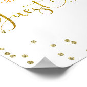 Orange Fall Pumpkin Patch Birthday Guest Book Sign Poster (Ecke)