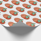 Orange Fall Pumpkin Patch Geschenk Geschenkpapier (Ecke)