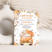 Orange Fall Pumpkin Truck Baby Dusche Einladung