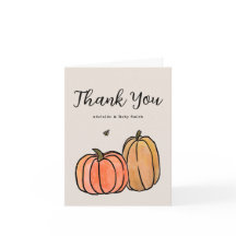 Orange Fall Pumpkin Vielen Dank Hinweis