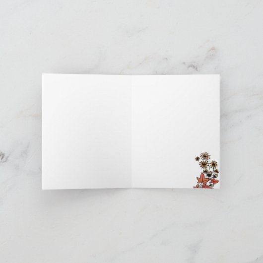 Orange Fall Pumpkin Vielen Dank Hinweis (Innenseite)