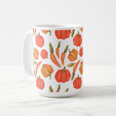 ORANGE FALL PUMPKINS & CARROTS KAFFEETASSE (Vorderseite Links)