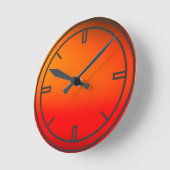 Orange fantastische Farben Wall Clock Runde Wanduhr (Winkel)