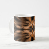 Orange Fantasy Bio Muster Kaffeetasse (Vorderseite Links)