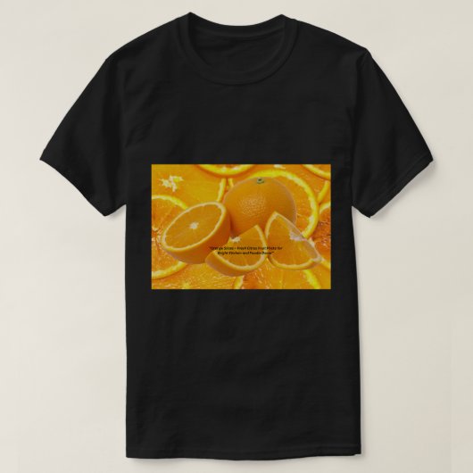 Orange Farbdesign - Lebendige Energie T-Shirt (Design vorne)