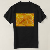 Orange Farbdesign - Lebendige Energie T-Shirt (Design Rückseite)