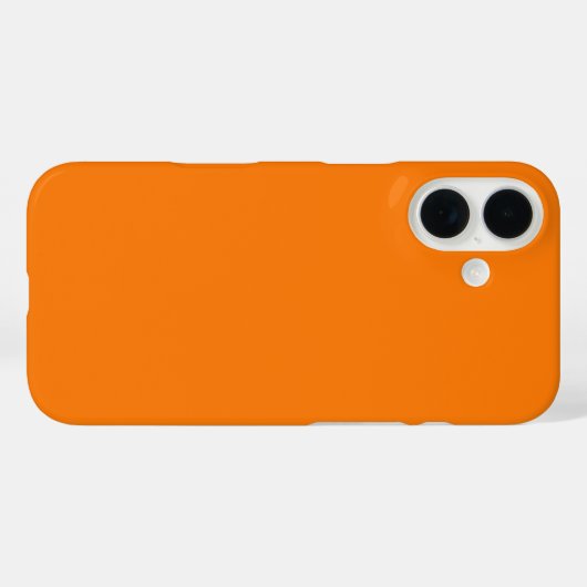 Orange Farbe Case-Mate iPhone Hülle (Rückseite (Horizontal))