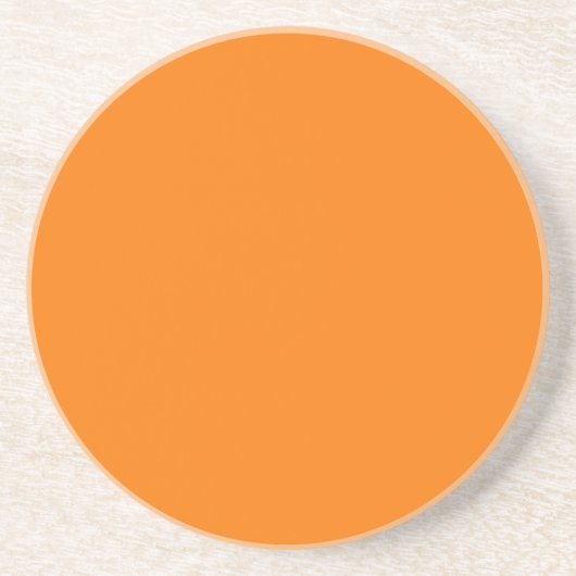 Orange Farbe Getränkeuntersetzer (Vorne)
