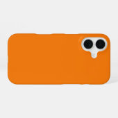 Orange Farbe iPhone 16 Hülle (Rückseite (Horizontal))