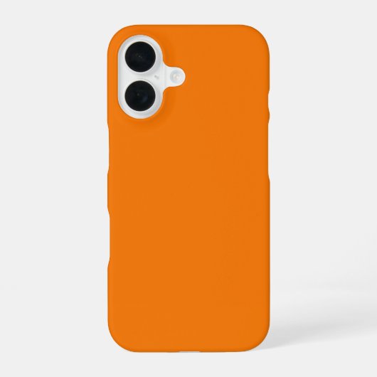 Orange Farbe iPhone 16 Hülle (Rückseite)